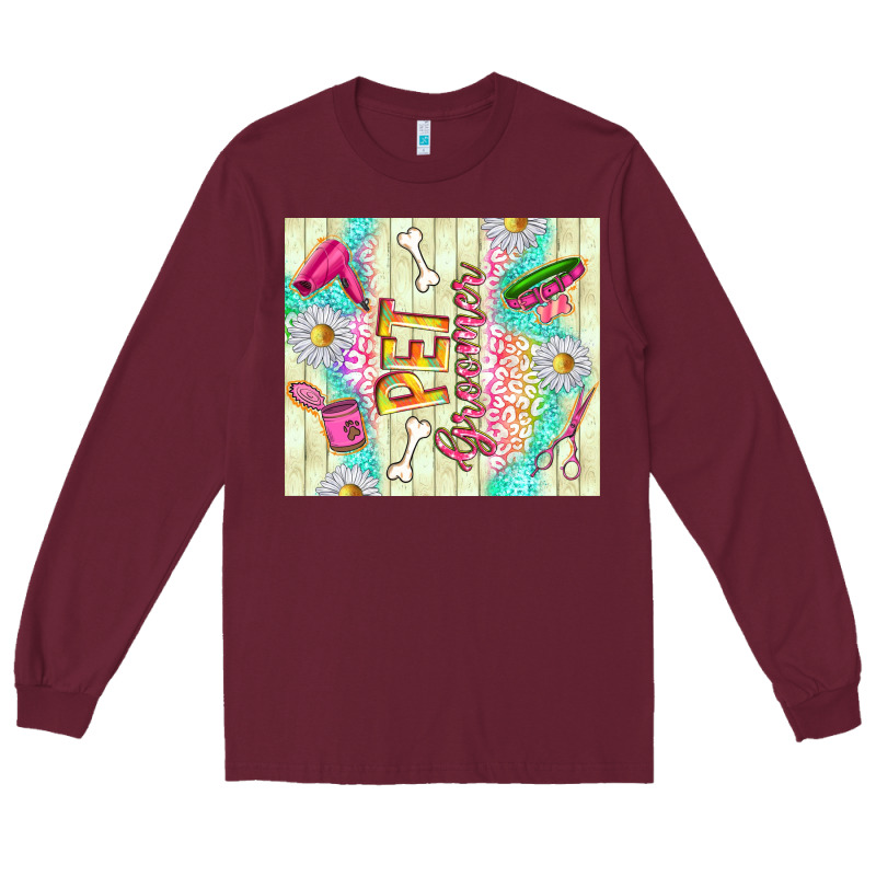 Pet Groomer Long Sleeve Tee by TumblerDesignByShophia | Teevron