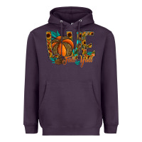 Plum Love Fall Y'all Heavyweight Hoodie - CowhideDigitalArt
