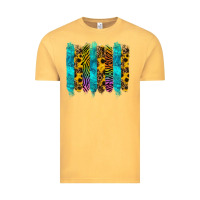 Vintage Mustard turquoise leopard sunflowers colorful Vintage Tee - RanaPortraitStore