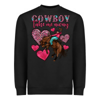 Black cowboy take me away Heavyweight Sweatshirt - OliviaCreatesArt