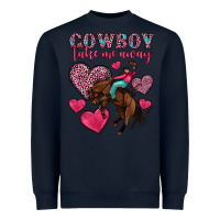 Navy cowboy take me away Heavyweight Sweatshirt - OliviaCreatesArt
