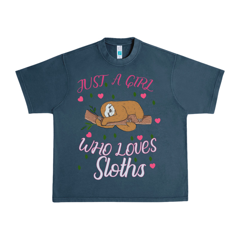 Just A Girl Who Lowes Sloths Urban Heavy Tee by Bettercallsaul | Teevron