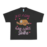 Pigment Black Just A Girl Who Lowes Sloths Urban Heavy Tee - Bettercallsaul
