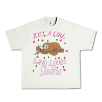 Pistachio Just A Girl Who Lowes Sloths Urban Heavy Tee - Bettercallsaul