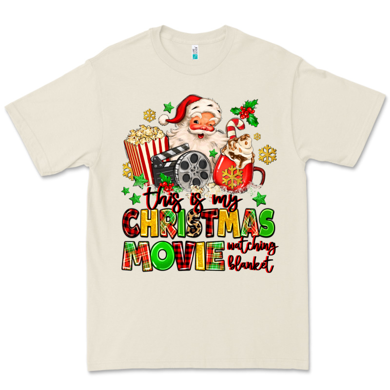 This Is My Christmas Movie Watching Blanket Premium Tee by MaliasSmallBusiness | Teevron