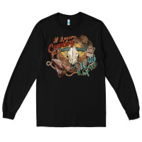 Black Cowboy wild and free western Long Sleeve Tee - HowdyJamesFarm