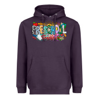 Plum Precschool Teacher Heavyweight Hoodie - CowhideDigitalArt