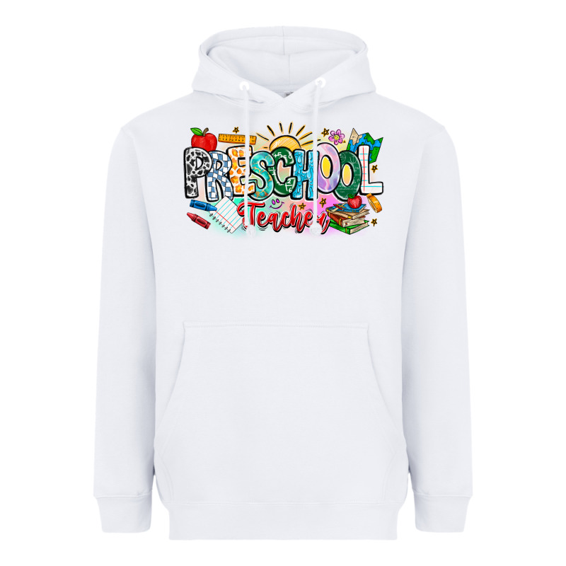 Precschool Teacher Heavyweight Hoodie by CowhideDigitalArt | Teevron