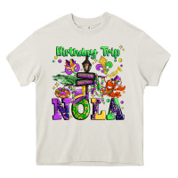 Cream birthday trip nola Heavy Core Tee - JahusDesignShop
