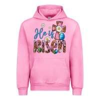Fuchsia Pink he is risen cross Urban Hoodie - Artiststas