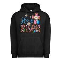 Pigment Black he is risen cross Urban Hoodie - Artiststas