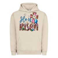 Pigment French Oak he is risen cross Urban Hoodie - Artiststas