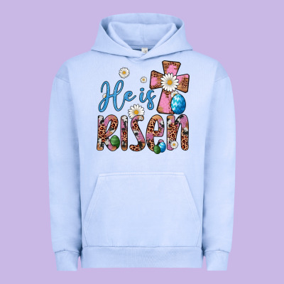 He Is Risen Cross Urban Hoodie Designed By Artiststas