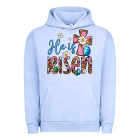 Pigment Grape Ice he is risen cross Urban Hoodie - Artiststas