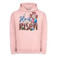 Pigment Salmon he is risen cross Urban Hoodie - Artiststas