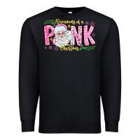 Black dreaming of a pink christmas Premium Sweatshirt - CowhideDigitalArt