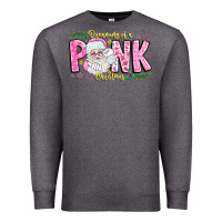 Charcoal Heather dreaming of a pink christmas Premium Sweatshirt - CowhideDigitalArt