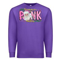 Purple dreaming of a pink christmas Premium Sweatshirt - CowhideDigitalArt
