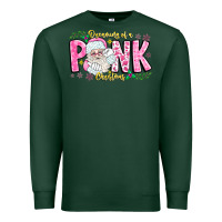 Sports Green dreaming of a pink christmas Premium Sweatshirt - CowhideDigitalArt