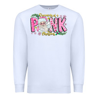 White dreaming of a pink christmas Premium Sweatshirt - CowhideDigitalArt