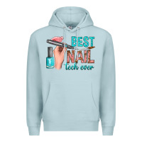 Blue Mist best nail tech ever bbs Premium Hoodie - BundleAndBundleShop