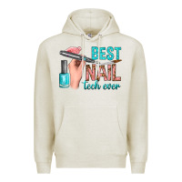 Oatmeal Heather best nail tech ever bbs Premium Hoodie - BundleAndBundleShop