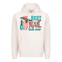 Pale Pink best nail tech ever bbs Premium Hoodie - BundleAndBundleShop