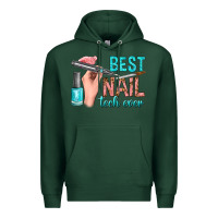 Sports Green best nail tech ever bbs Premium Hoodie - BundleAndBundleShop