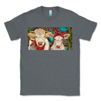 Charcoal Heather Charolais bull and calf Classic Tee - RanaPortraitStore