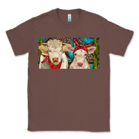Chestnut Charolais bull and calf Classic Tee - RanaPortraitStore