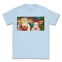 Dusty Blue Charolais bull and calf Classic Tee - RanaPortraitStore