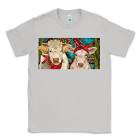 Moon Dust Charolais bull and calf Classic Tee - RanaPortraitStore