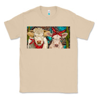 Mushroom Charolais bull and calf Classic Tee - RanaPortraitStore