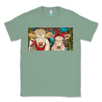 Sage Charolais bull and calf Classic Tee - RanaPortraitStore