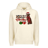 Sandshell merry christmas labrador retriever Premium Hoodie - RanaPortraitStore