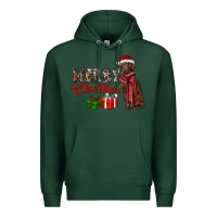 Sports Green merry christmas labrador retriever Premium Hoodie - RanaPortraitStore