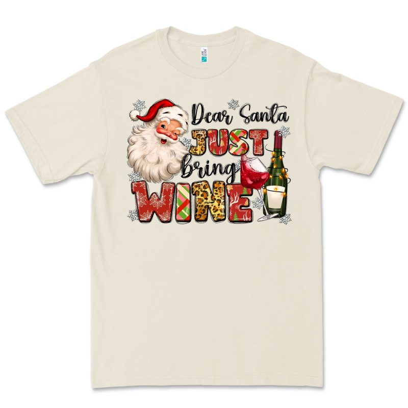 Dear Santa Just Bring Wine Premium Tee by MaliasSmallBusiness | Teevron