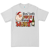 Dove Grey dear santa just bring wine Premium Tee - MaliasSmallBusiness