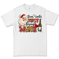 White dear santa just bring wine Premium Tee - MaliasSmallBusiness