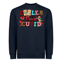 Navy cooler than cupid Heavyweight Sweatshirt - OliviaCreatesArt