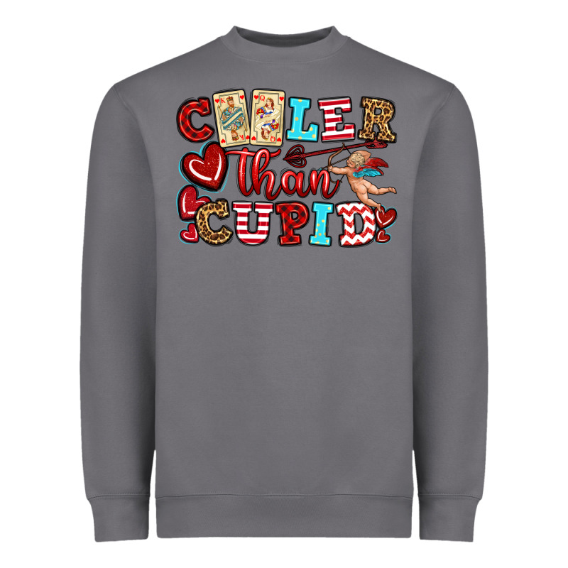 Cooler Than Cupid Heavyweight Sweatshirt by OliviaCreatesArt | Teevron