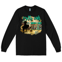 Black Pretty girls walk like this Long Sleeve Tee - HowdyJamesFarm