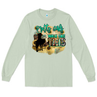 Matcha Pretty girls walk like this Long Sleeve Tee - HowdyJamesFarm