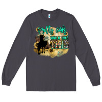 Smoke Pretty girls walk like this Long Sleeve Tee - HowdyJamesFarm