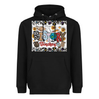 Black Histtory Teacher Heavyweight Hoodie - CowhideDigitalArt