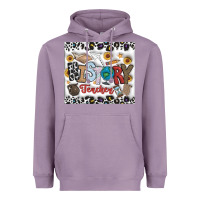 Lavender Histtory Teacher Heavyweight Hoodie - CowhideDigitalArt
