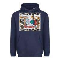 Navy Histtory Teacher Heavyweight Hoodie - CowhideDigitalArt
