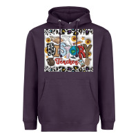 Plum Histtory Teacher Heavyweight Hoodie - CowhideDigitalArt