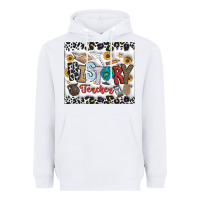 White Histtory Teacher Heavyweight Hoodie - CowhideDigitalArt