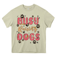 Mossy busy raising dogs Heavy Core Tee - MaliasSmallBusiness